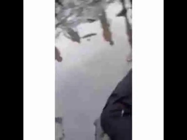 Have You Guys Seen The Viral Video? Drunk Nigerian Policeman Caught Sleeping In Mud